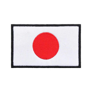 Japan Flag Patch - Iron On/Hook & Loop Patch