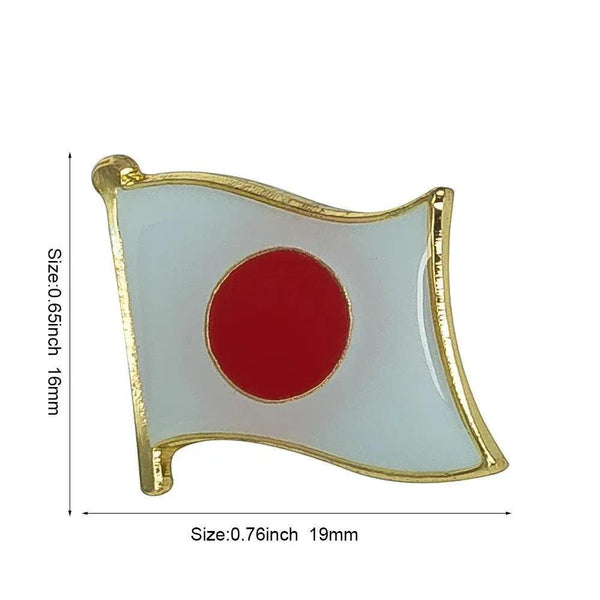 Japan Friendship Flag Lapel Pin Collection - Enamel Pin Flag
