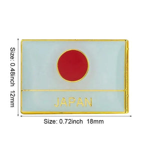 Japan Friendship Flag Lapel Pin Collection - Enamel Pin Flag