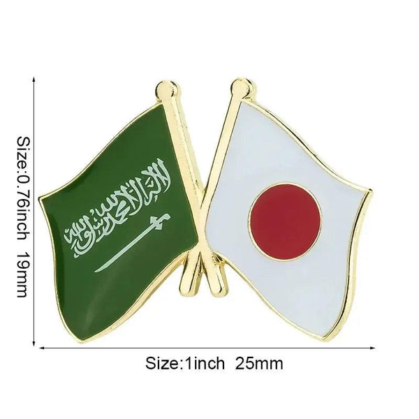 Japan Friendship Flag Lapel Pin Collection - Enamel Pin Flag