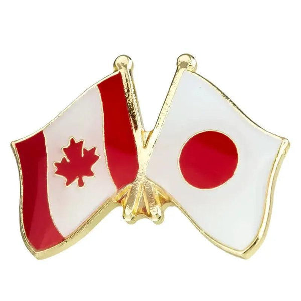 Japan Friendship Flag Lapel Pin Collection - Enamel Pin Flag