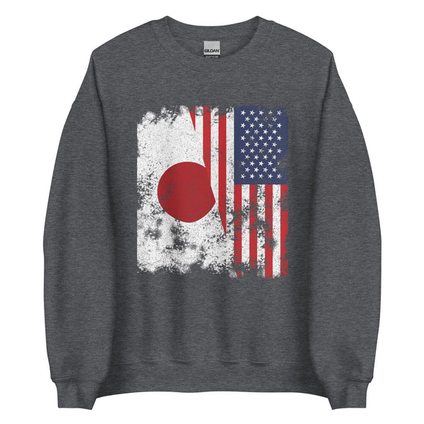 Japan USA Flag - Half American Sweatshirt