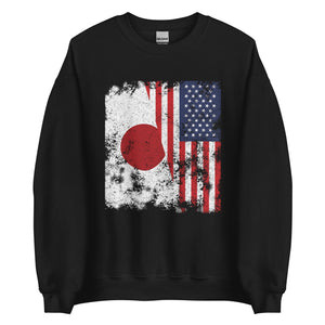 Japan USA Flag - Half American Sweatshirt