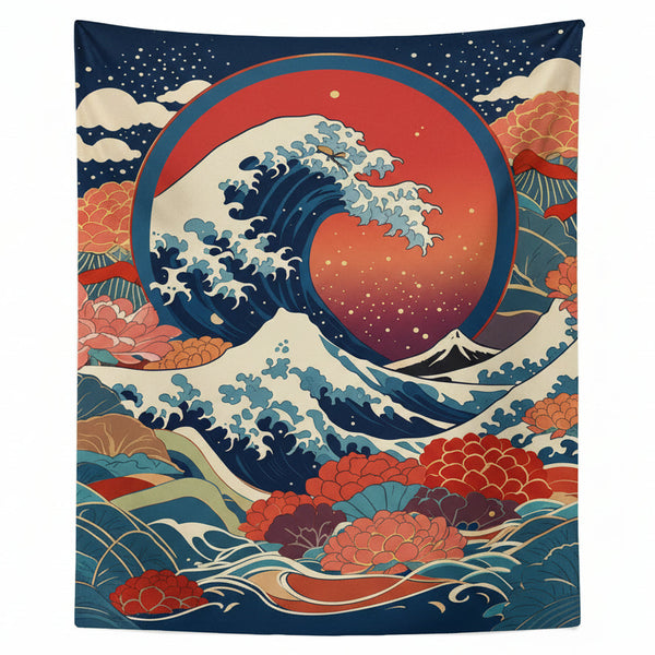 Japanese Great Wave Flags - 90x150cm(3x5ft) - 60x90cm(2x3ft)