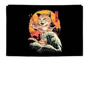 Japanese Samurai Cat Flags - 90x150cm(3x5ft) - 60x90cm(2x3ft)