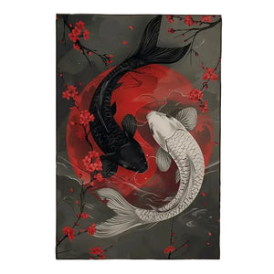 Japanese Yin Yang Koi Fish Flags - 90x150cm(3x5ft) - 60x90cm(2x3ft)