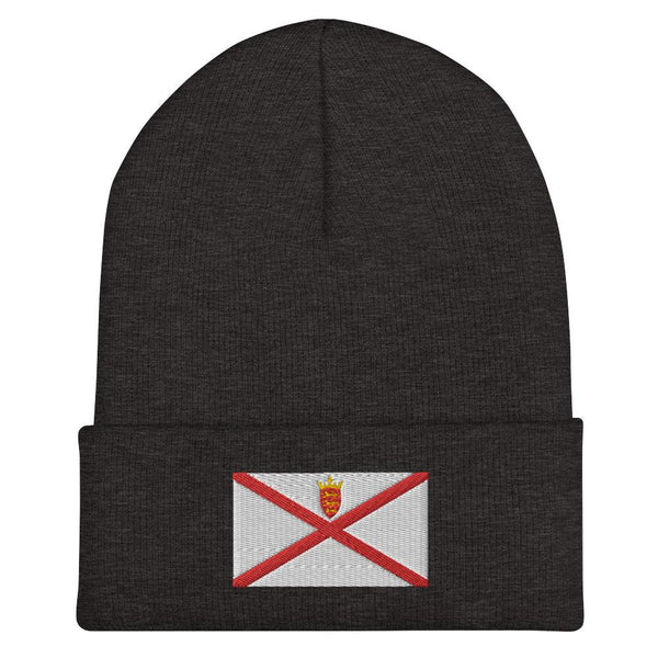 Jersey Flag Beanie - Embroidered Winter Hat