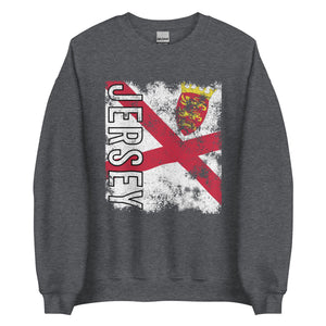 Jersey Flag - Distressed Flag Sweatshirt