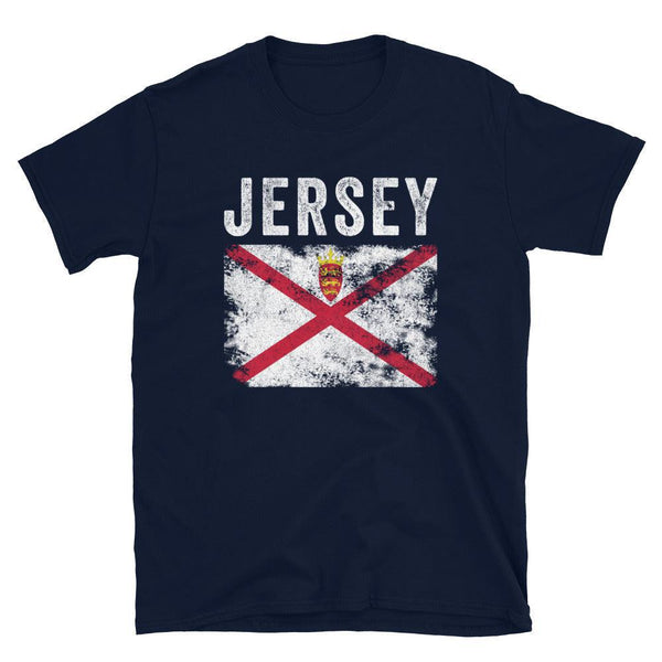 Jersey Flag Distressed - Jersey Flag T-Shirt