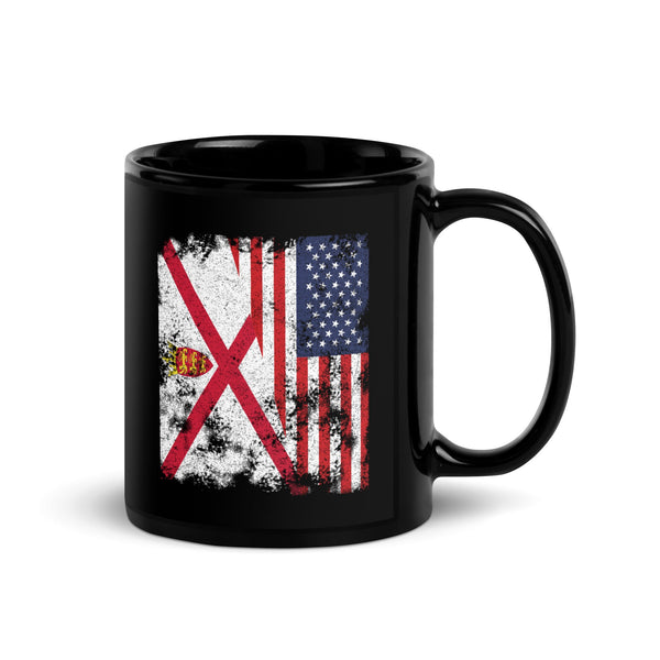 Jersey USA Flag - Half American Mug