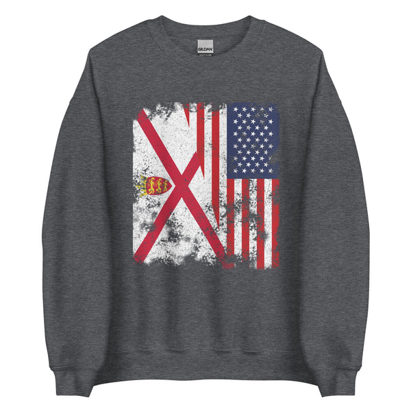 Jersey USA Flag - Half American Sweatshirt