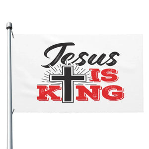 Jesus Is King Flags - 90x150cm(3x5ft) - 60x90cm(2x3ft)