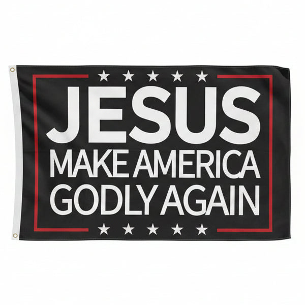 Jesus Make America Godly Again Flag - 90x150cm(3x5ft) - 60x90cm(2x3ft)