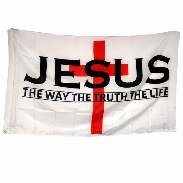 Jesus The Way The Truth The Life Flag - 90x150cm(3x5ft)
