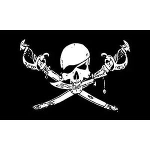 Jolly Roger Pirate Flag - 90x150cm(3x5ft) - 60x90cm(2x3ft)