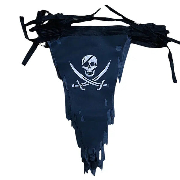 Jolly Roger Pirate Flag Bunting Banner Collection - 30Ft