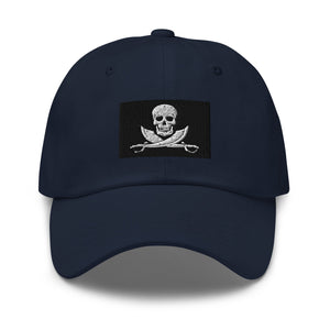 Jolly Roger Pirate Flag Cap - Adjustable Embroidered Dad Hat