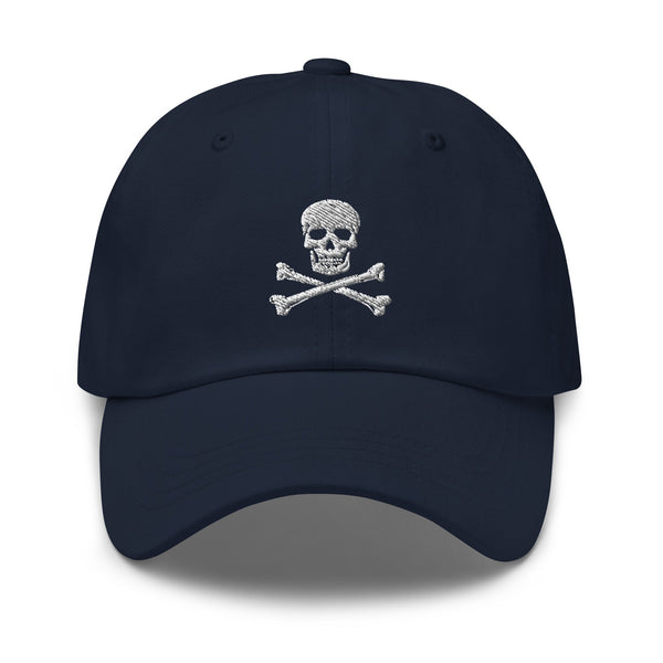 Jolly Roger Pirate Flag Cap - Adjustable Embroidered Dad Hat