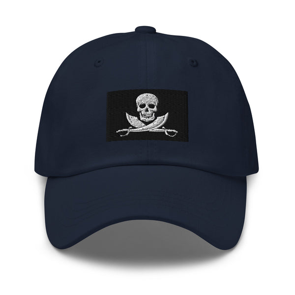 Jolly Roger Pirate Flag Cap - Adjustable Embroidered Dad Hat