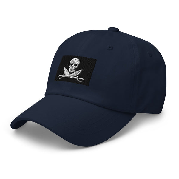 Jolly Roger Pirate Flag Cap - Adjustable Embroidered Dad Hat