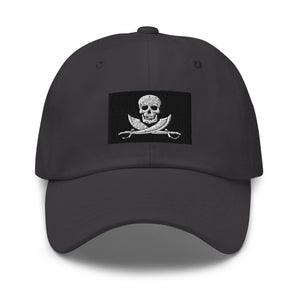 Jolly Roger Pirate Flag Cap - Adjustable Embroidered Dad Hat