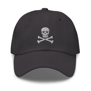 Jolly Roger Pirate Flag Cap - Adjustable Embroidered Dad Hat