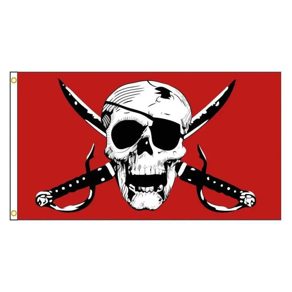Jolly Roger Pirate Flag Collection - 90x150cm(3x5ft) - 60x90cm(2x3ft)