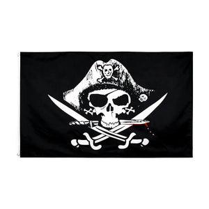 Jolly Roger Pirate Flag Collection - 90x150cm(3x5ft) - 60x90cm(2x3ft)