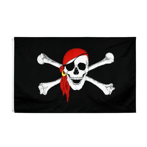 Jolly Roger Pirate Flag Collection - 90x150cm(3x5ft) - 60x90cm(2x3ft)