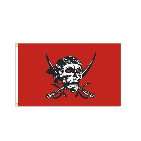 Jolly Roger Pirate Flags - 90x150cm(3x5ft) - 60x90cm(2x3ft)