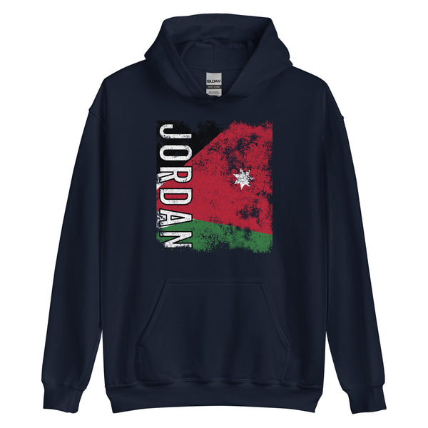 Jordan Flag - Distressed Flag Hoodie