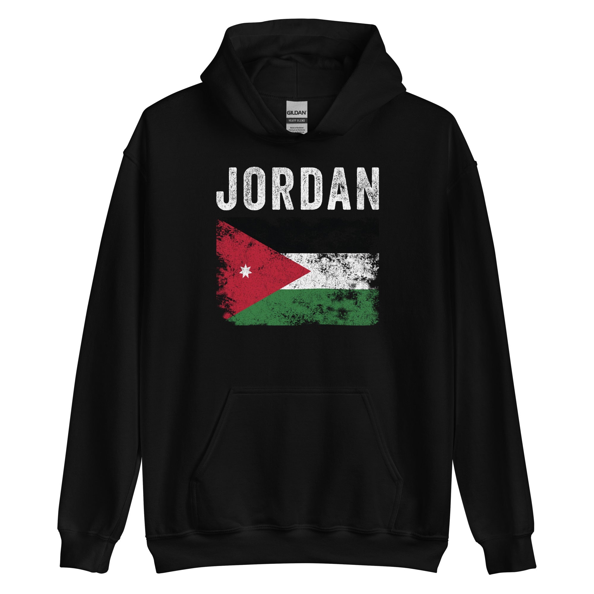 Jordan Flag Distressed - Jordanian Flag Hoodie