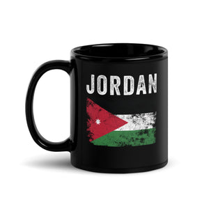 Jordan Flag Distressed - Jordanian Flag Mug