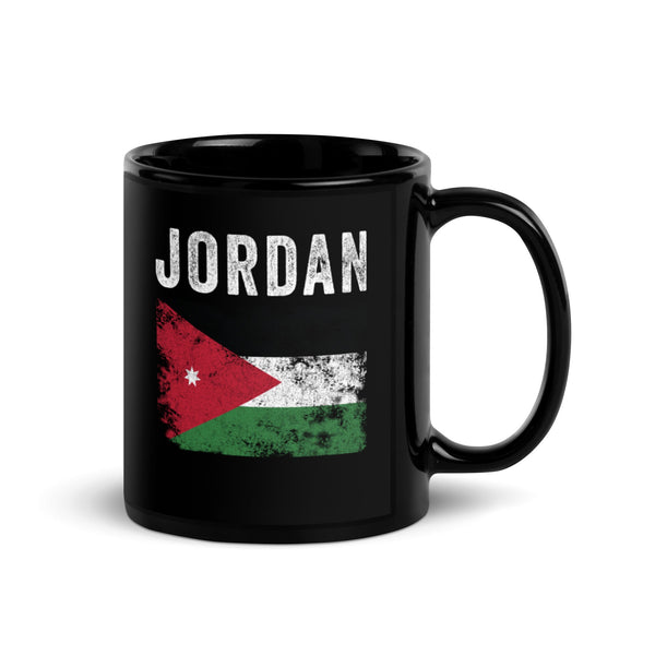 Jordan Flag Distressed - Jordanian Flag Mug