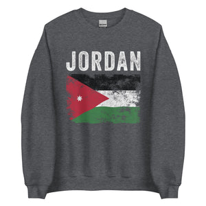 Jordan Flag Distressed - Jordanian Flag Sweatshirt