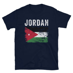 Jordan Flag Distressed - Jordanian Flag T-Shirt