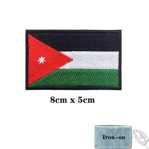 Jordan Flag Patch - Iron On/Hook & Loop Patch