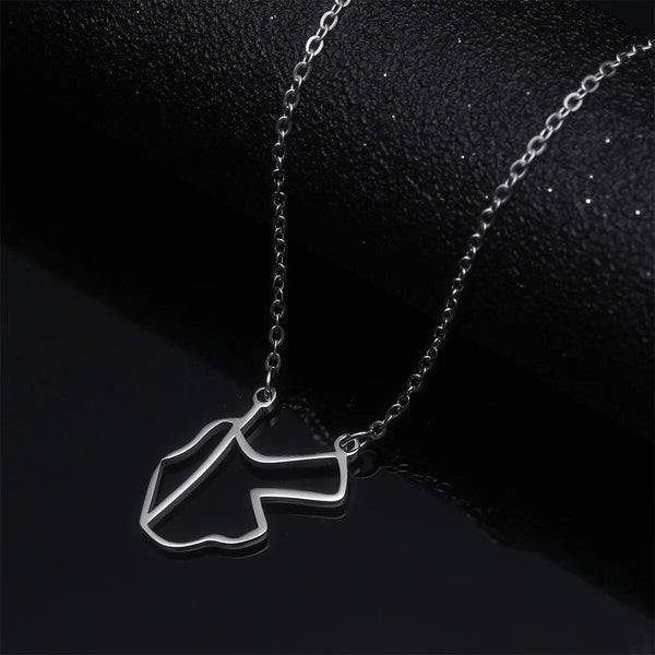 Jordan & Israel Map Necklace