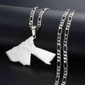 Jordan Map Necklace