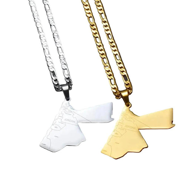 Jordan Map Necklace