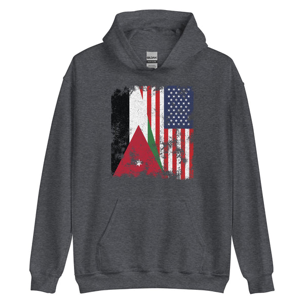 Jordan USA Flag - Half American Hoodie