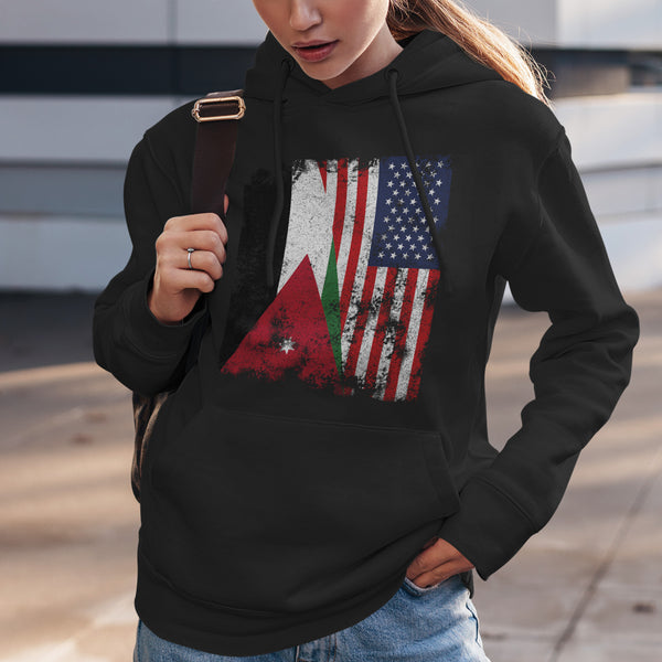 Jordan USA Flag - Half American Hoodie