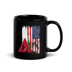 Jordan USA Flag - Half American Mug