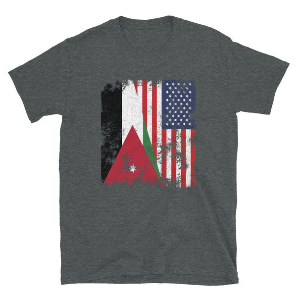 Jordan USA Flag - Half American T-Shirt