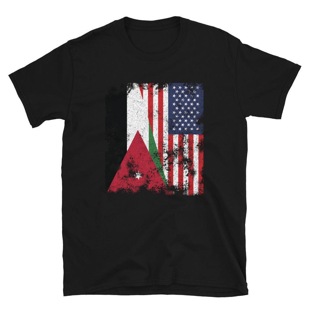 Jordan USA Flag - Half American T-Shirt