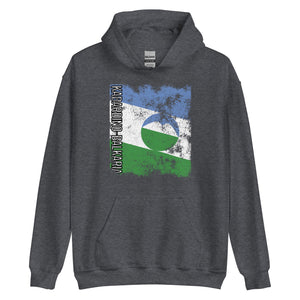 Kabardino Balkaria Flag - Distressed Flag Hoodie