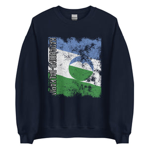 Kabardino Balkaria Flag - Distressed Flag Sweatshirt