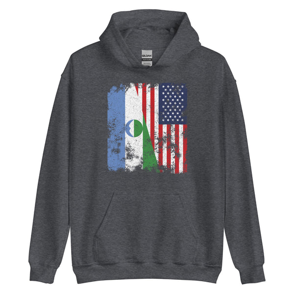 Kabardino Balkaria USA Flag Hoodie