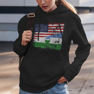 Kabardino Balkaria USA Flag Hoodie
