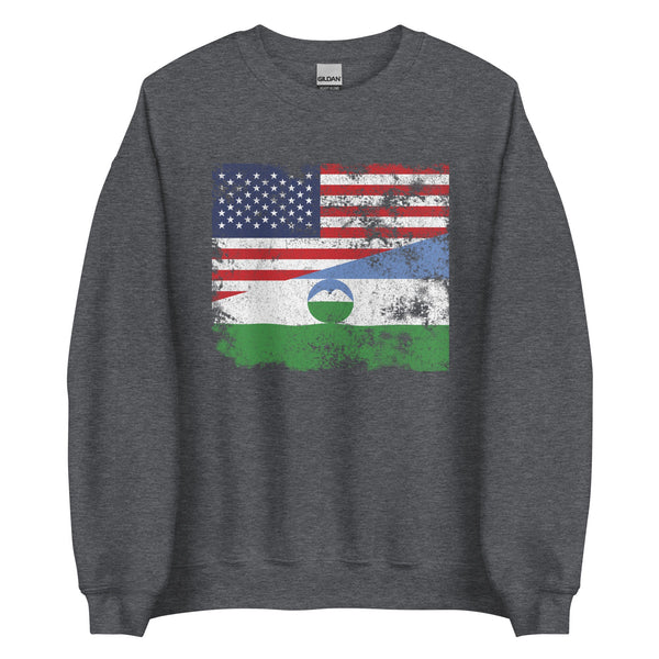 Kabardino Balkaria USA Flag Sweatshirt